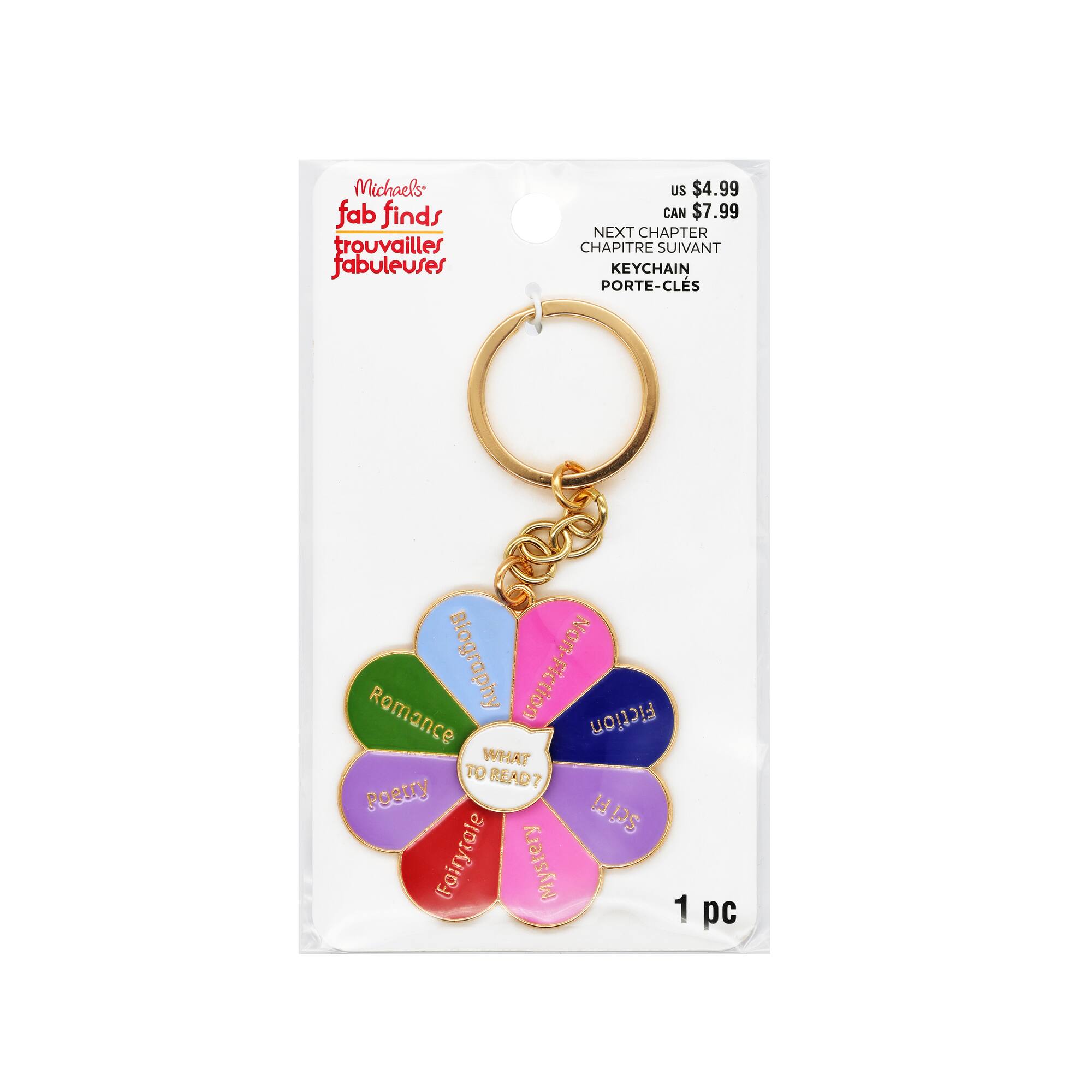 Assorted Next Chapter Keychain, 1pc. by Fab Finds